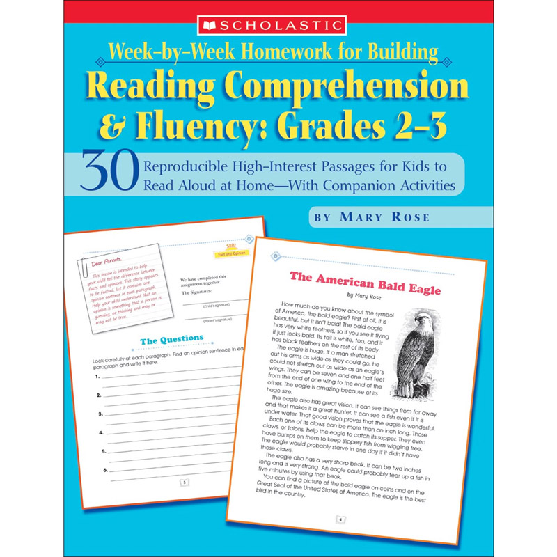 scholastic comprehension homework packets