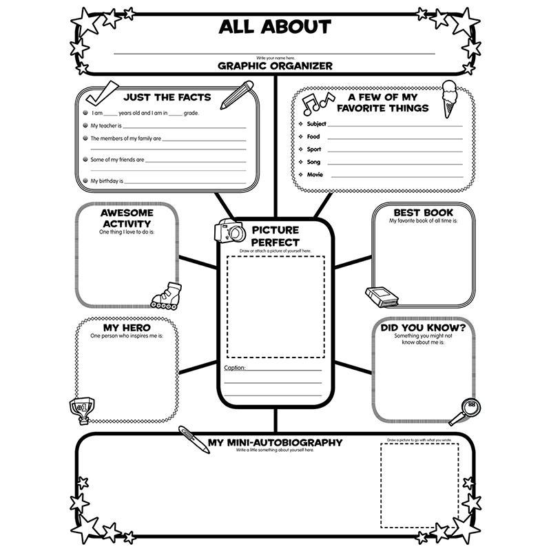 All About Me Web Graphic Organizer Posters SC-0545015375