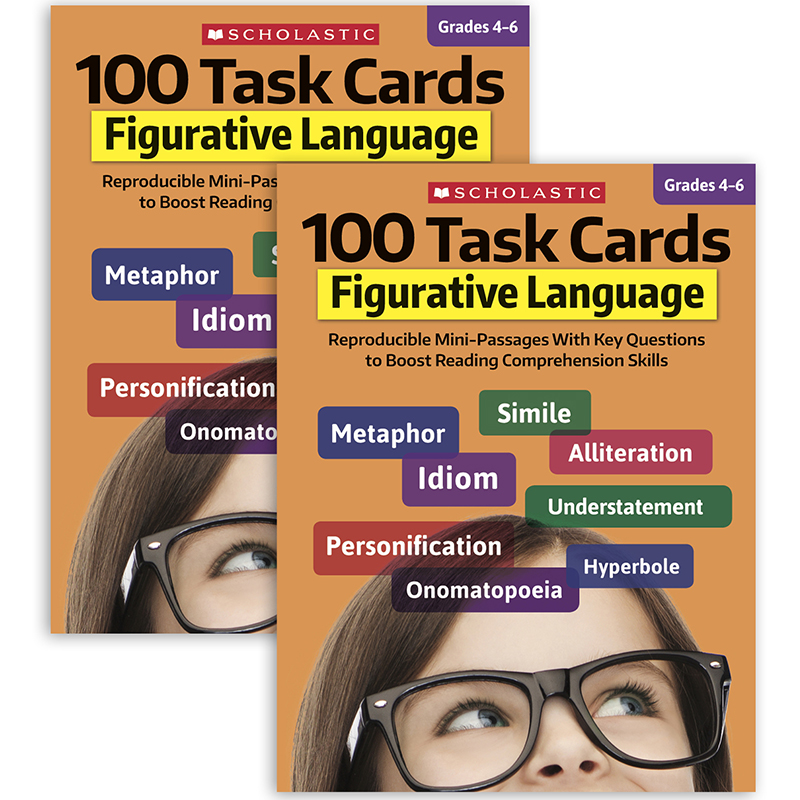 Scholastic Teaching Solutions 100 Task Cards: Figurative Language ...