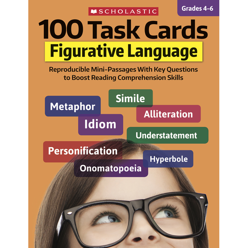 100 Task Cards Figurative Language Gr 4 6 The School Box Inc 3469