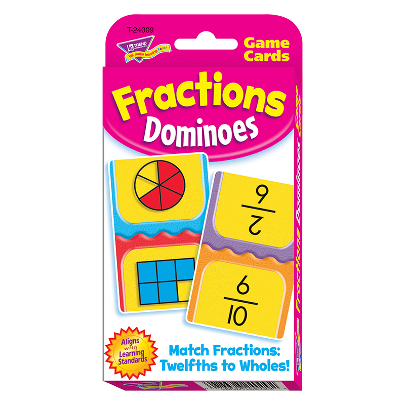 Challenge Cards Fractions Dominoes  T-24009