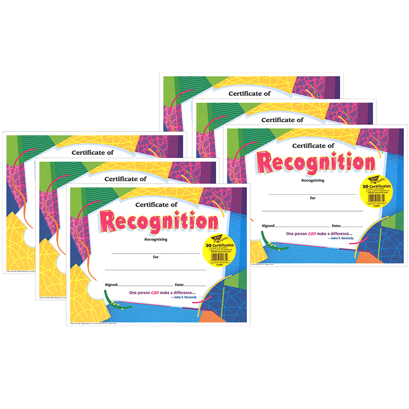 Certificate Paper - Official - Multi-Color