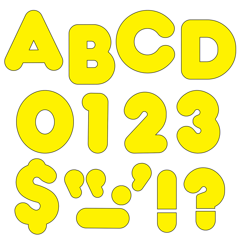 Ready Letters 4 Casual Yellow - Trend Enterprises