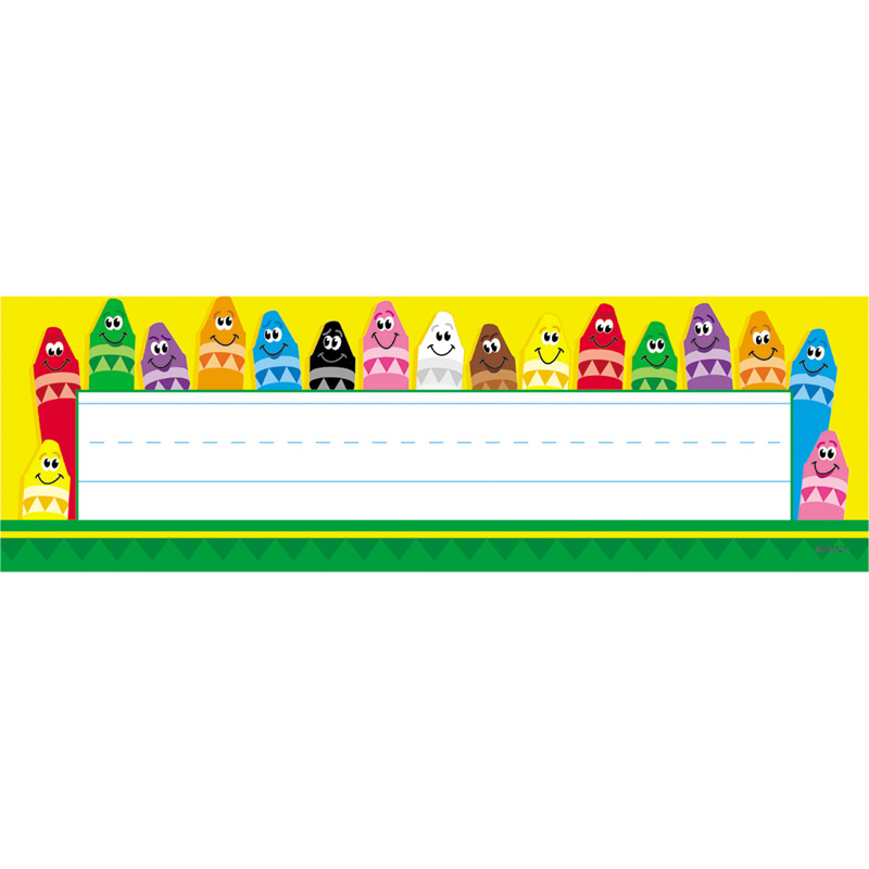 Desk Toppers Colorful 36/Pk 2X9 Crayons T-69013