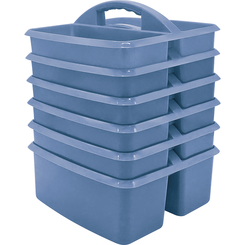 Slate Blue Small Plastic Storage Bin