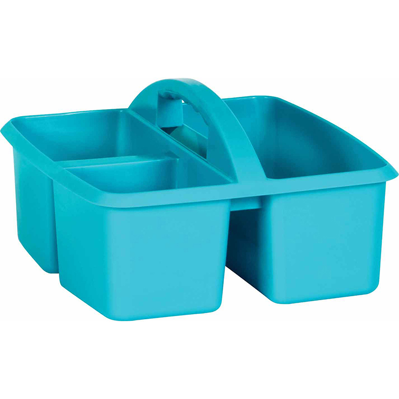 Teacher Created Resources Blue Portable Plastic Storage Caddy 6-Pack for  Classrooms, Kids Room, and Office Organization, 3 Compartment
