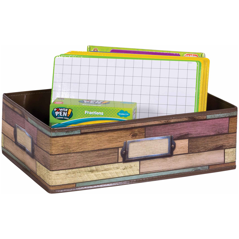 Teacher Created Resources® Reclaimed Wood Design Storage Bin