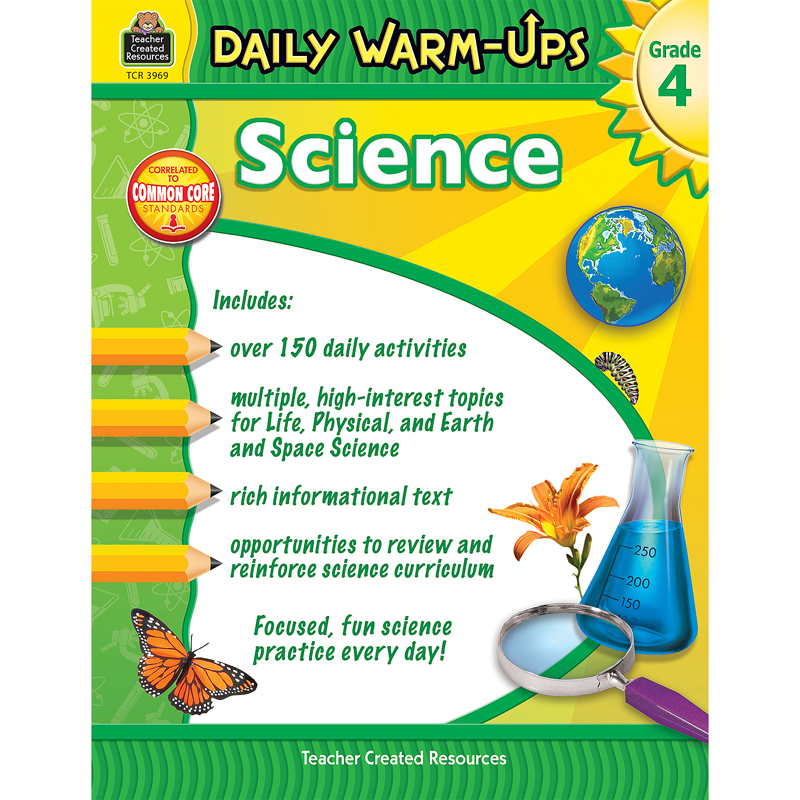 Daily Warm Ups Science Gr 4 The School Box Inc