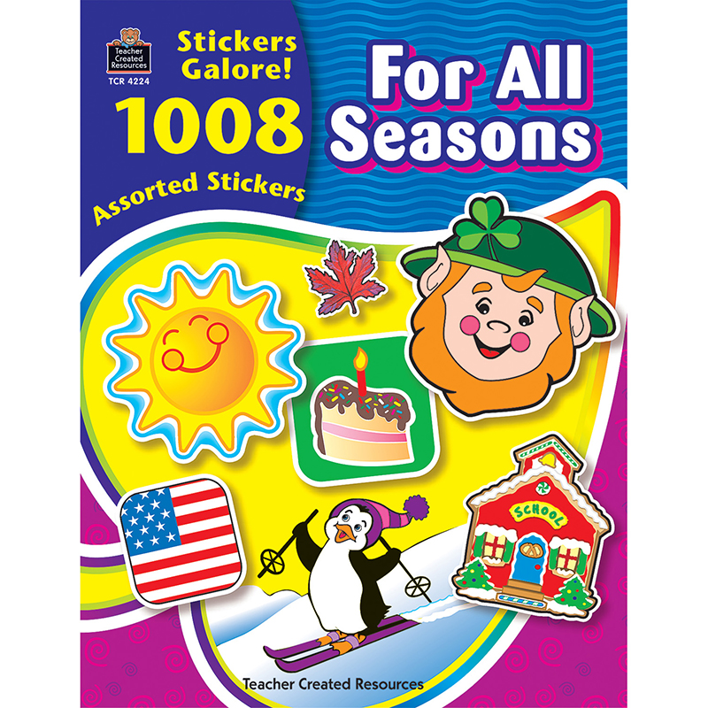 For All Seasons Sticker Book 1008Pk The School Box Inc