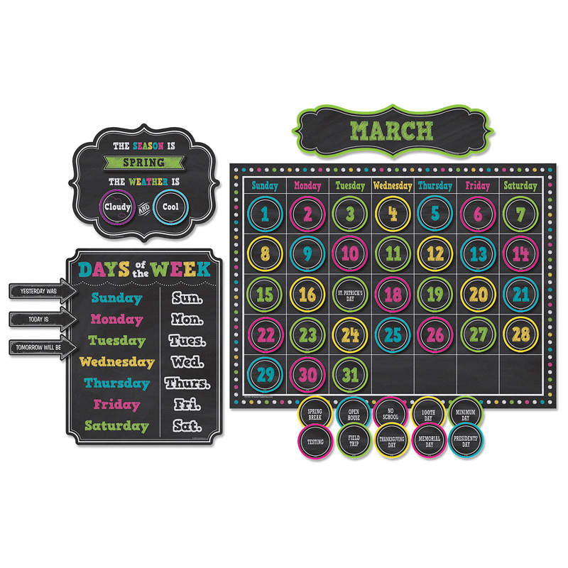 Calendar Bulletin Board Sets for Classroom | Teacher Supply Store - The ...