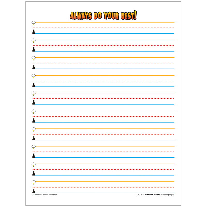 Superhero writing paper