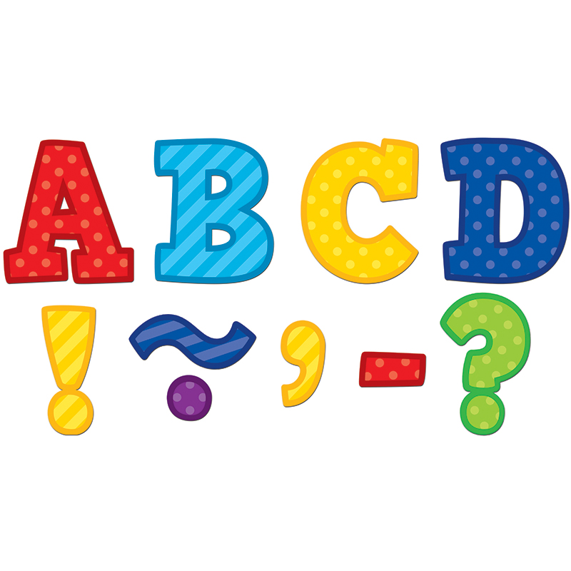 Kid colored alphabet, playful geometric letters, puzzles quests