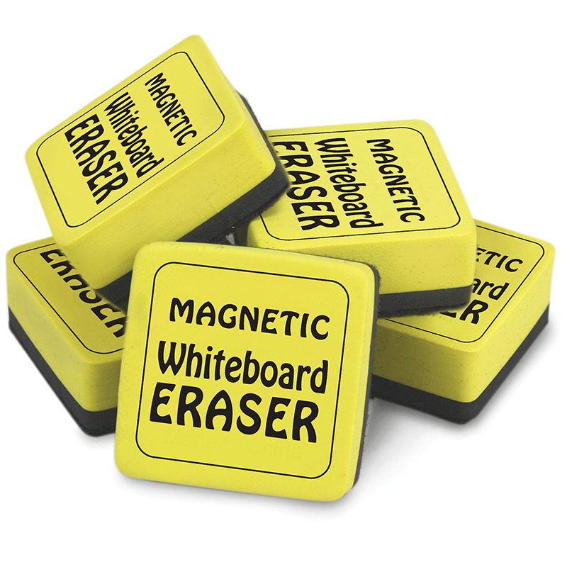 ASH10016 Ashley YELLOW STAR Magnetic Dry Erase Whiteboard Eraser 