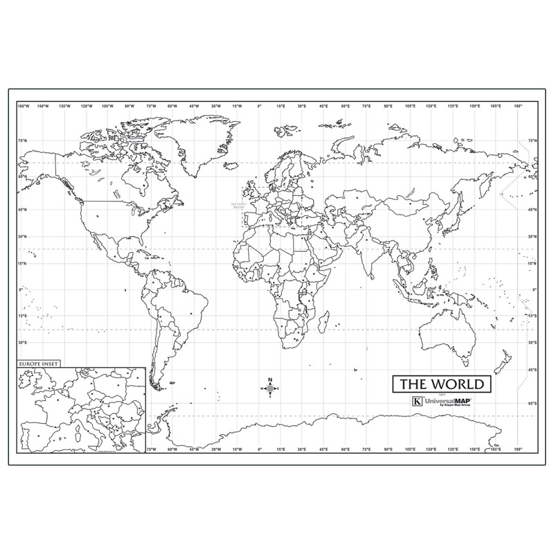 Kappa Map Laminated Map, x 28"H - Zuma